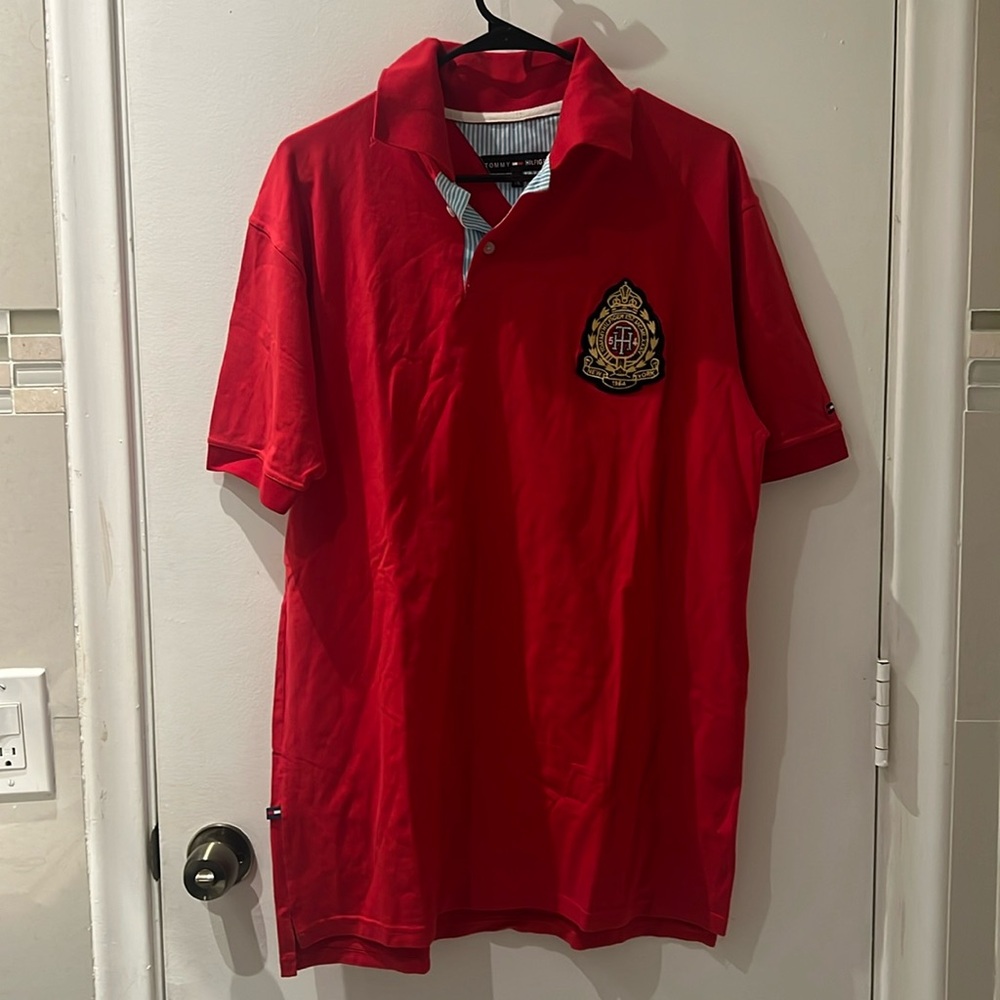 Tommy Hilfiger Red Polo Shirt